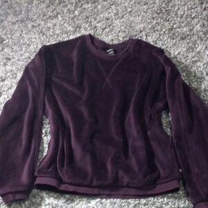 🔥Kids Girl Athleta Rich Purple Crew Neck Sweater Size L 12 Girl
